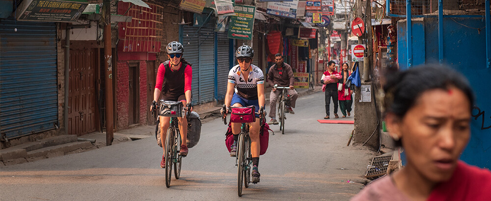 A quaint village we cycled through