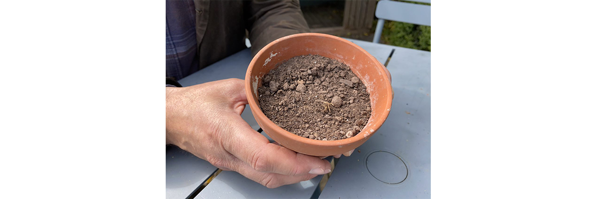 Step One - Fill your pot with compost