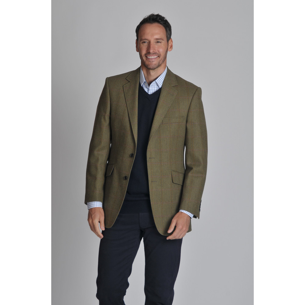 Belgrave Tweed Sports Jacket in Green 