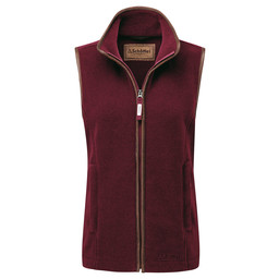 Lyndon Fleece Gilet Ruby