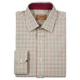 Burnham Tattersall Classic Shirt Red/Green Check