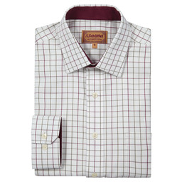 Burnham Tattersall Classic Shirt Ruby Check