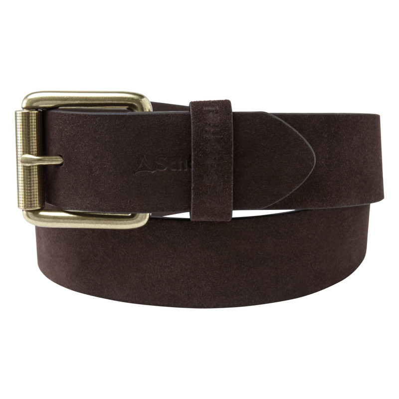 Schoffel Country Suede Belt in Dk Brown 