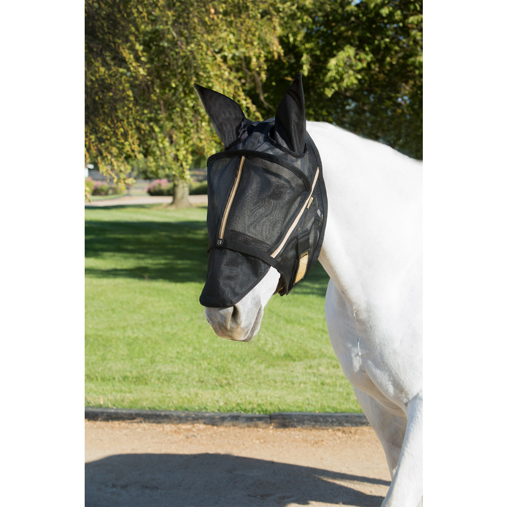 Guardsman™ Fly Mask With Ears in Black Noble Equestrian