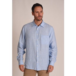 Thornham Classic Shirt Linen Lt Blue