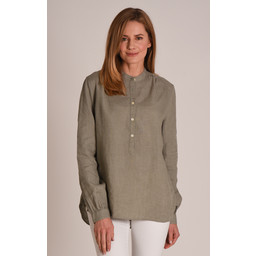 Athena Linen Shirt Sage