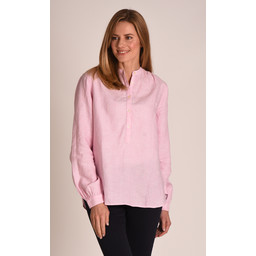 Athena Linen Shirt Pink