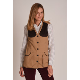 Ladies All Seasons Shooting Vest Camel