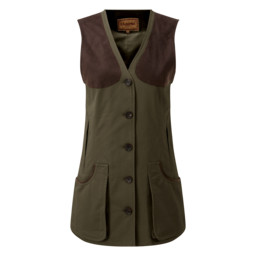 Ladies All Seasons Shooting Vest Dark Olive