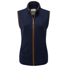 Ladies Lambswool Aerobloc Gilet Navy