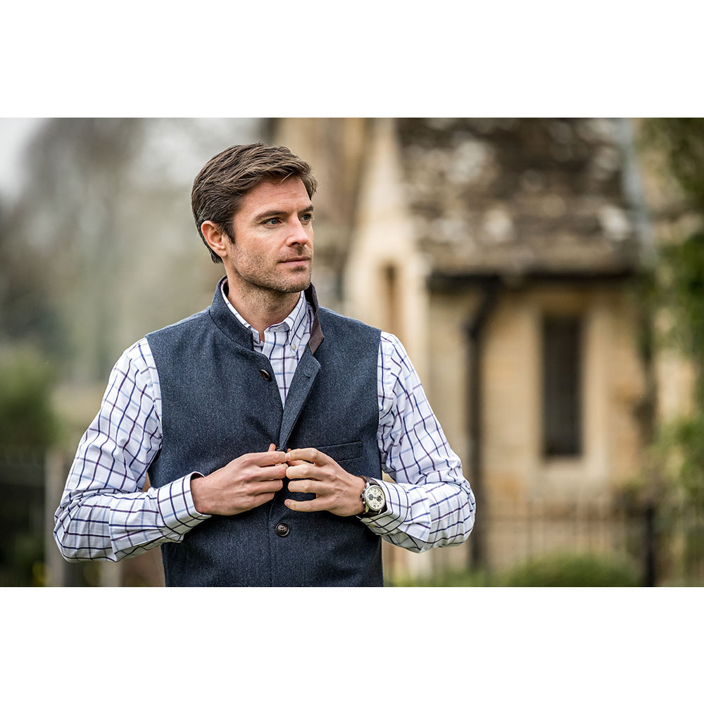 tweed nehru waistcoat