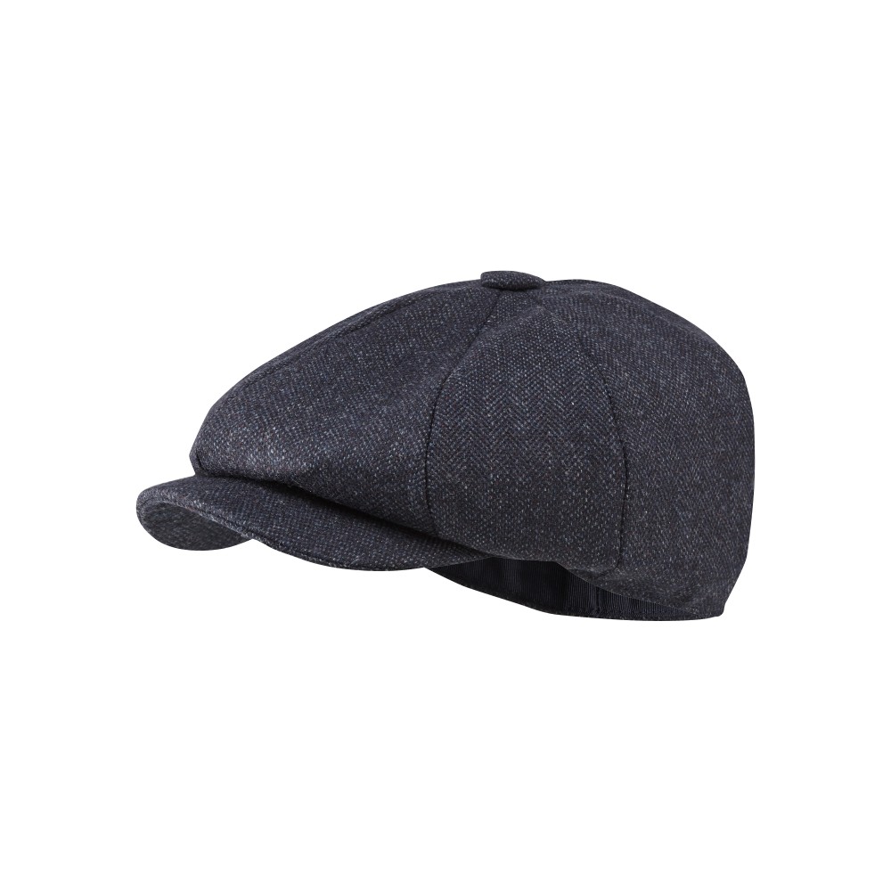 navy blue newsboy cap
