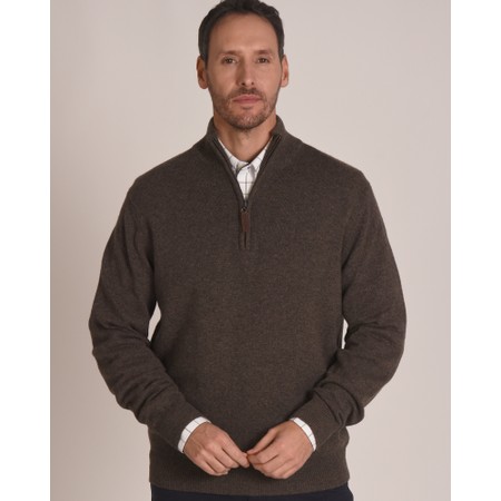 half zip lambswool jumper