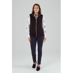 Lyndon Fleece Gilet Aubergine