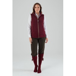 Lyndon Fleece Gilet Ruby