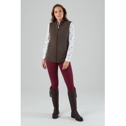Ladies Lambswool Aerobloc Gilet Mole
