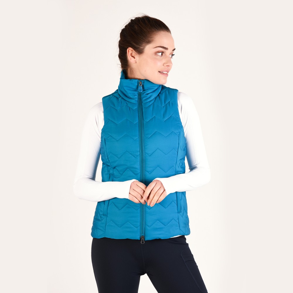 Calgary Vest in Blue Noble Equestrian