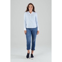 Salcombe Shirt Harbour Stripe Cornflower Blue