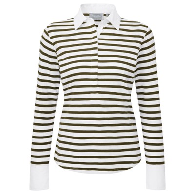 Salcombe Shirt Harbour Stripe Dk Olive