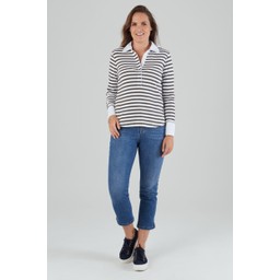 Salcombe Shirt Harbour Stripe Dk Olive