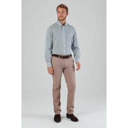 Harlyn Tailored Fit Shirt Sage Check