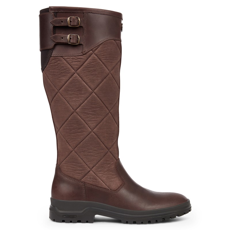 Women's Jameson Quilted Leather Wellington Boots Le Chameau 1927