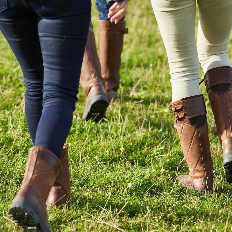 Women's Jameson Mid Leather Wellington Boots - 