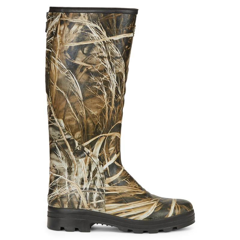 Men's Traqueur Camo Onsteam Lined Boots Le Chameau Mens Traqueur Camo Hunting