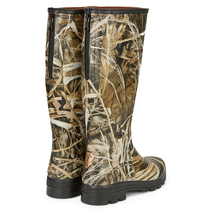 Men's Traqueur Camo Onsteam Lined Boots Le Chameau Mens Traqueur Camo Hunting