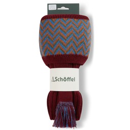 Herringbone Sock Claret/Sea blue/Burnt Orange/Olive
