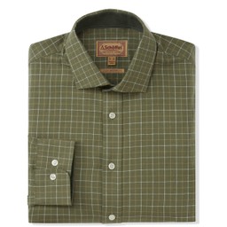 Newton Tailored Sporting Shirt Lovat Check
