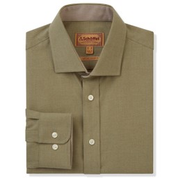 Newton Tailored Sporting Shirt Olive
