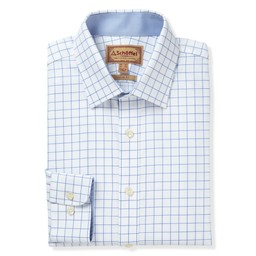 Greenwich Classic Shirt Light Blue Check