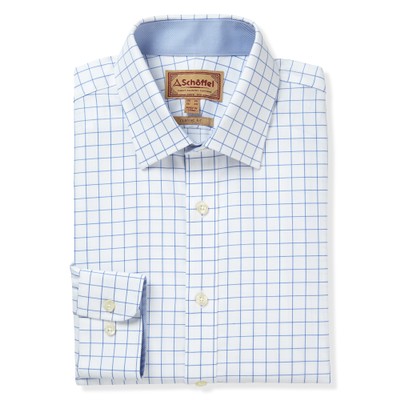 Greenwich Classic Shirt Light Blue Check