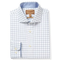 Greenwich Tailored Shirt Navy Check
