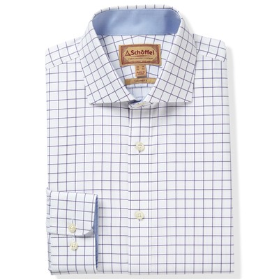 Greenwich Tailored Shirt Purple Check