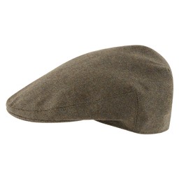 Countryman Tweed Cap Loden Green Herringbone Tweed