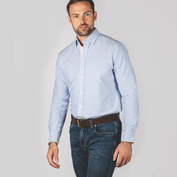 Soft Oxford Tailored Shirt Pale Blue