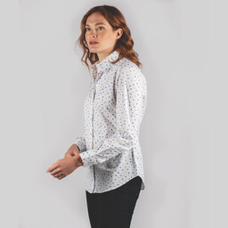 Norfolk Shirt Cobalt Blot