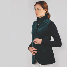 Ladies Nehru Waistcoat Kingfisher