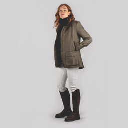 Lilymere Jacket Loden Green Herringbone Tweed