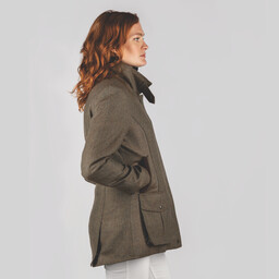 Lilymere Jacket Loden Green Herringbone Tweed
