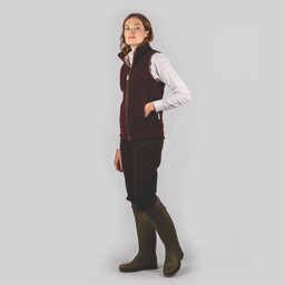 Lyndon Fleece Gilet Ruby
