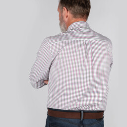 Burnham Tattersall Classic Shirt Ruby Check