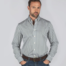 Harlyn Tailored Fit Shirt Sage Check