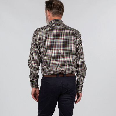 Berkshire Tailored Fit Shirt Fig/Navy/Beige