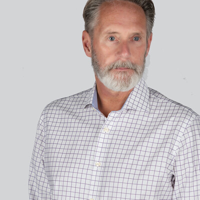 Greenwich Classic Shirt Navy Check