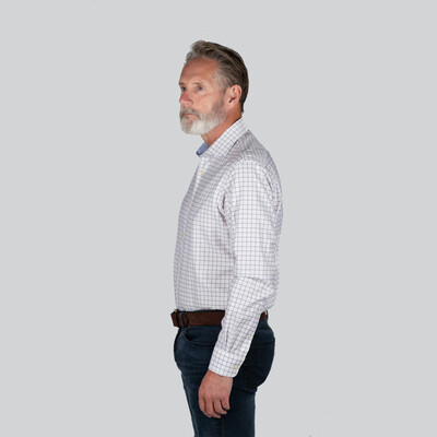 Greenwich Classic Shirt Navy Check