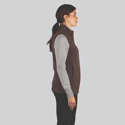Ladies Lambswool Aerobloc Gilet Mole