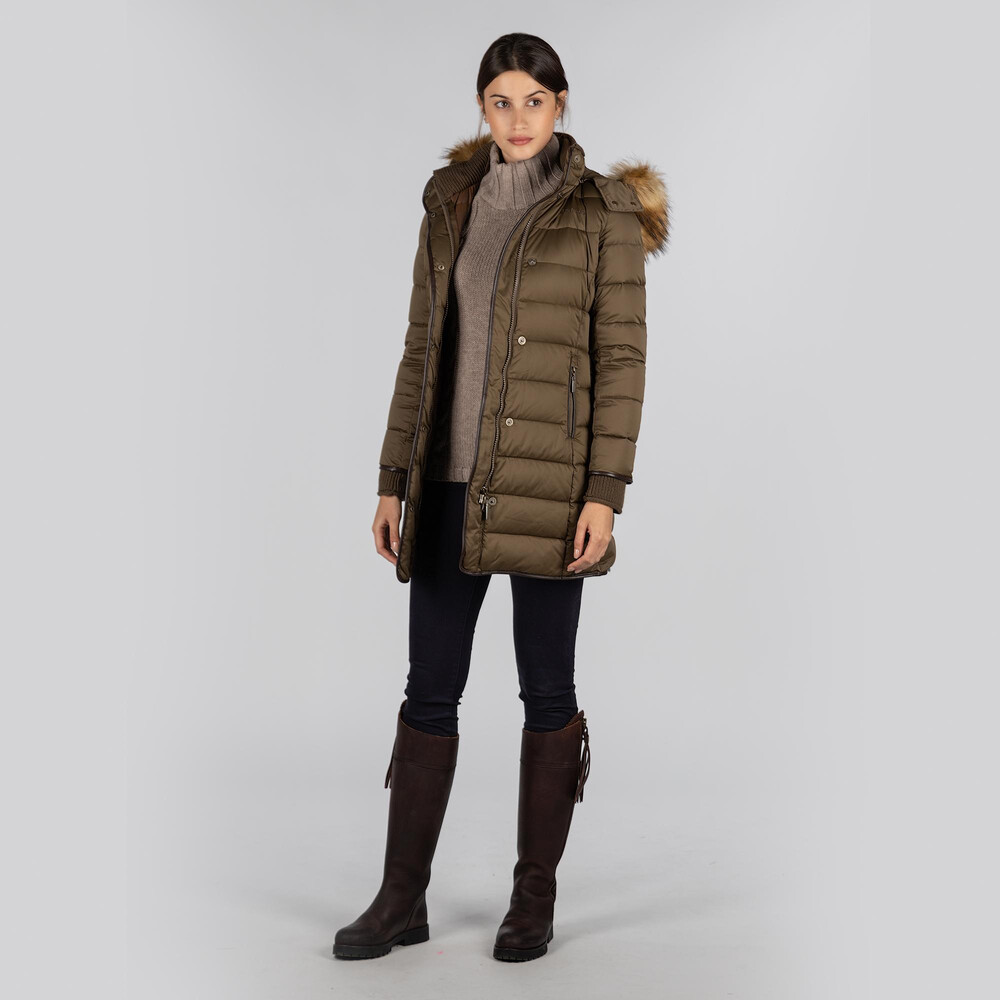 olive down coat